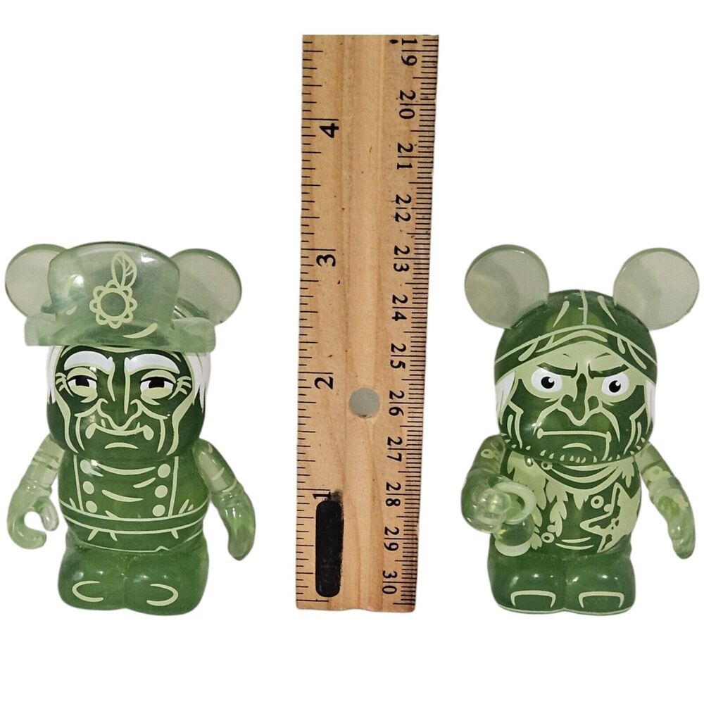 2 Pc Lot - Vintage Disney Vinylmation Haunted Mansion Series 1 Toy Figure 2012